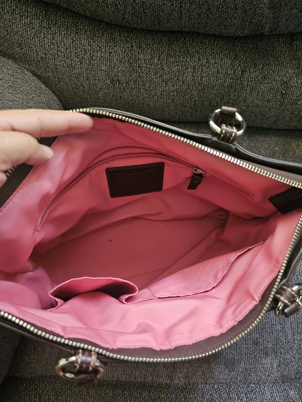 Coach Brown Signature Tote Bag